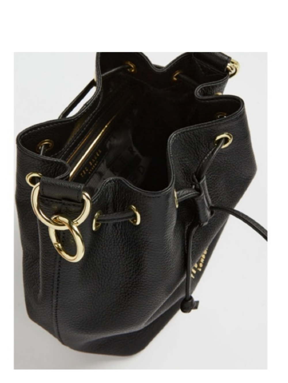 Ted Baker Aminah Bucket Bag, Black Leather, Excellent Condition!! - Picture 5 of 16